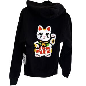 •NWT• Complex x NIGO 20 year Black Maneki Cat Hoodie • XS